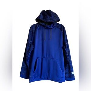 Men’s NIKE DRI-FIT Blue/Black Hoodie Sweatshirt size XXL